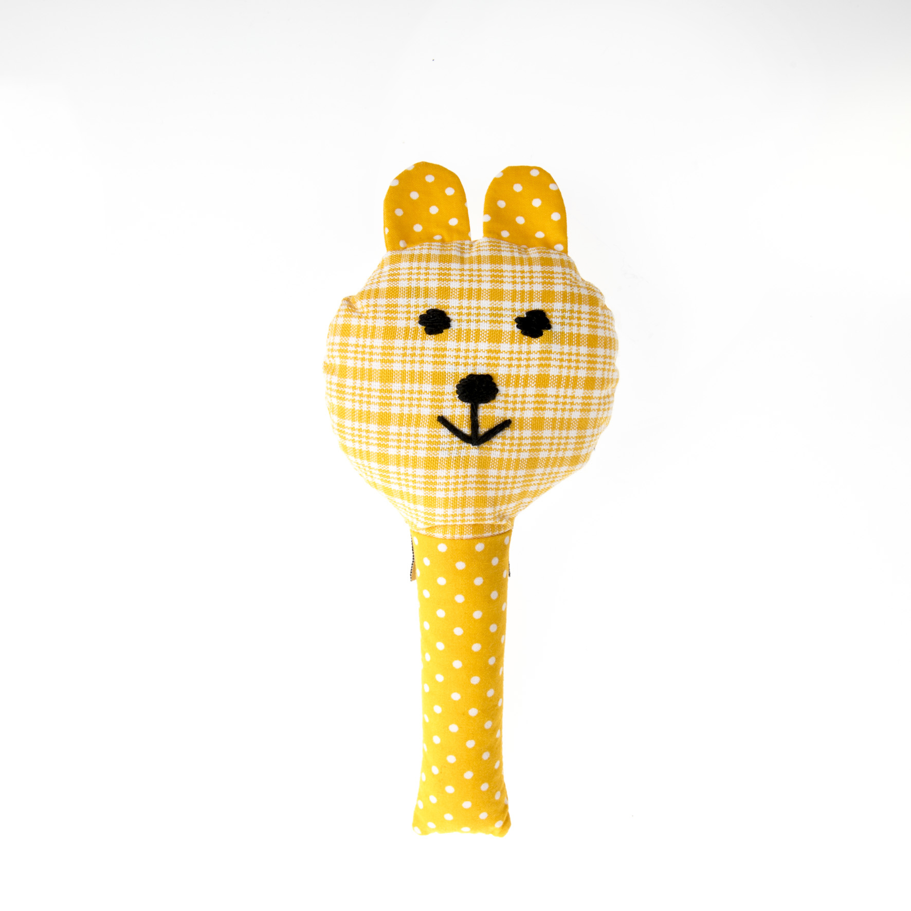 BABYRASSEL-001 Rassel gelb Bär