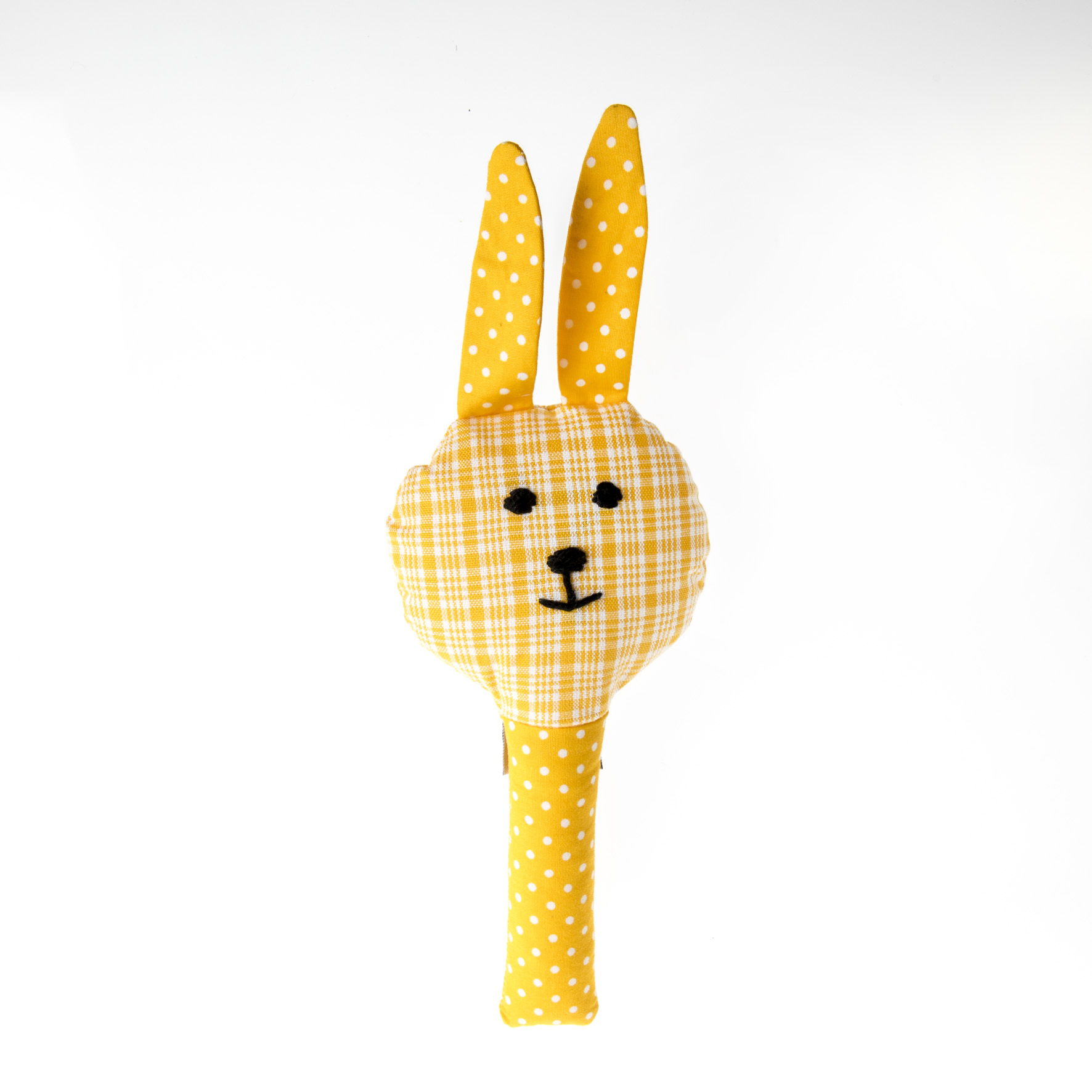 BABYRASSEL-004 Rassel gelb Hase