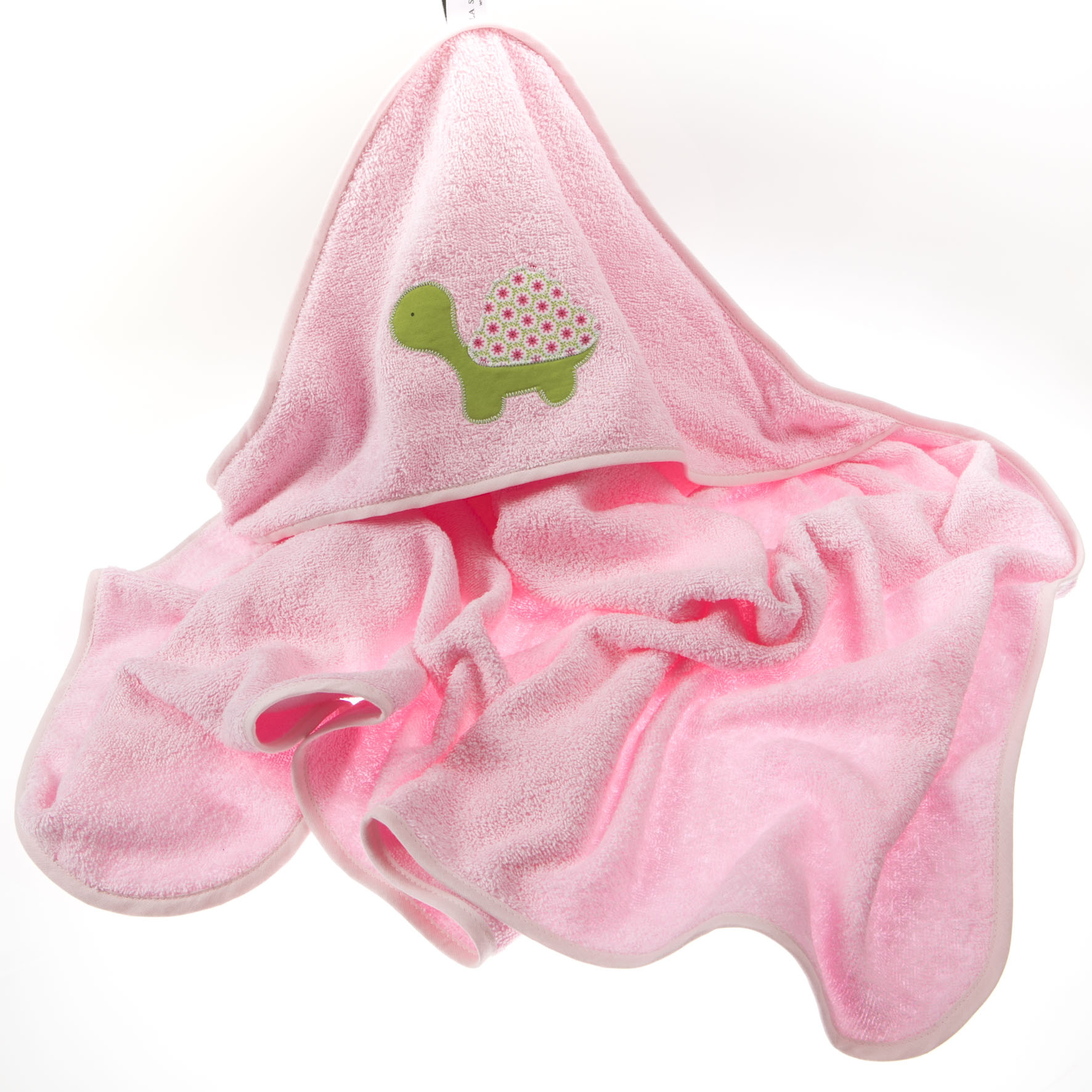 Kapuzenbadetuch rosa