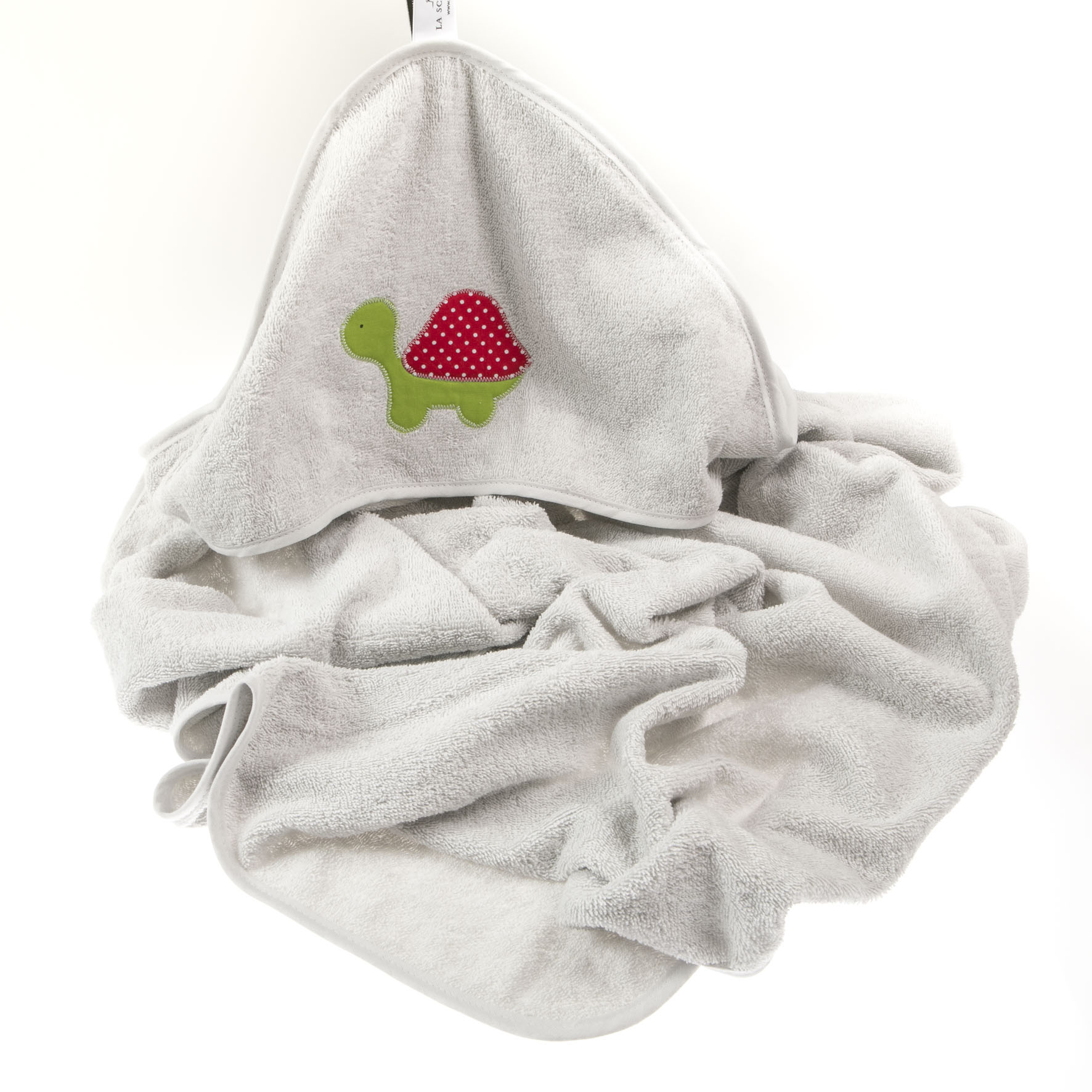 Kapuzenbadetuch weiß