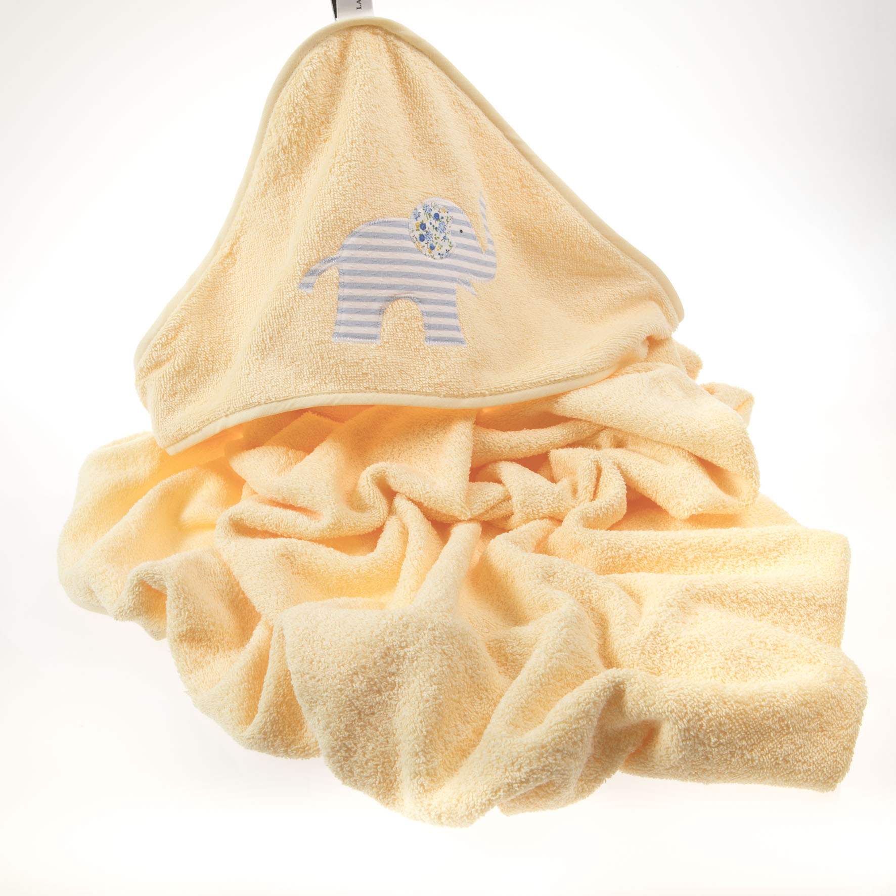 Kapuzenbadetuch gelb