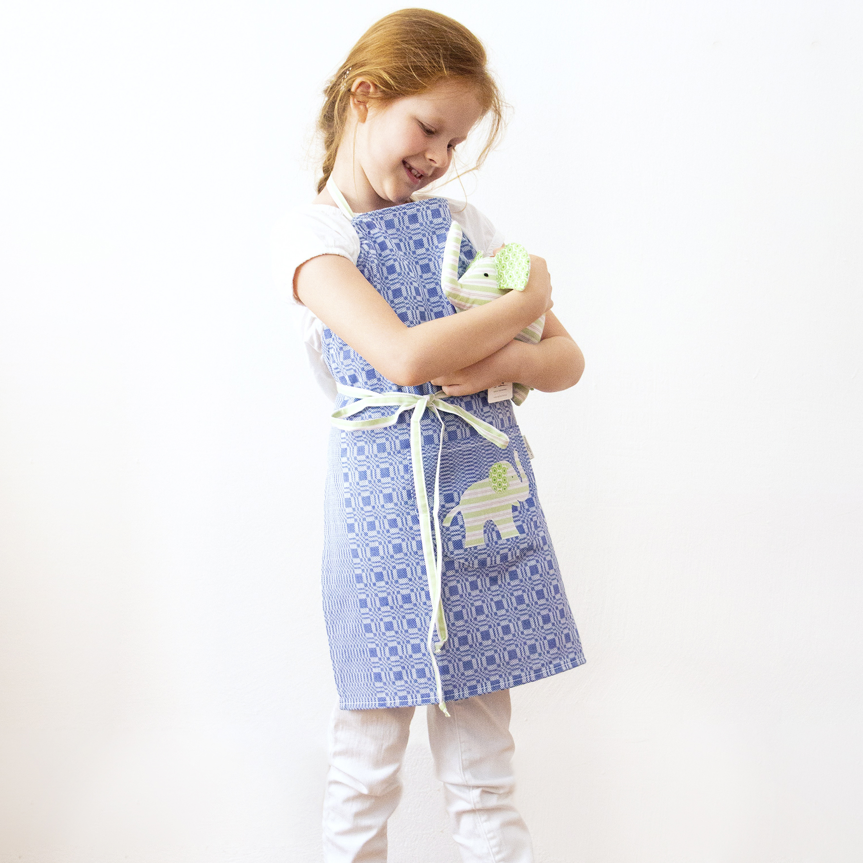 Pia Schürze dunkelblau Elefant (2) Schürze Kind blau