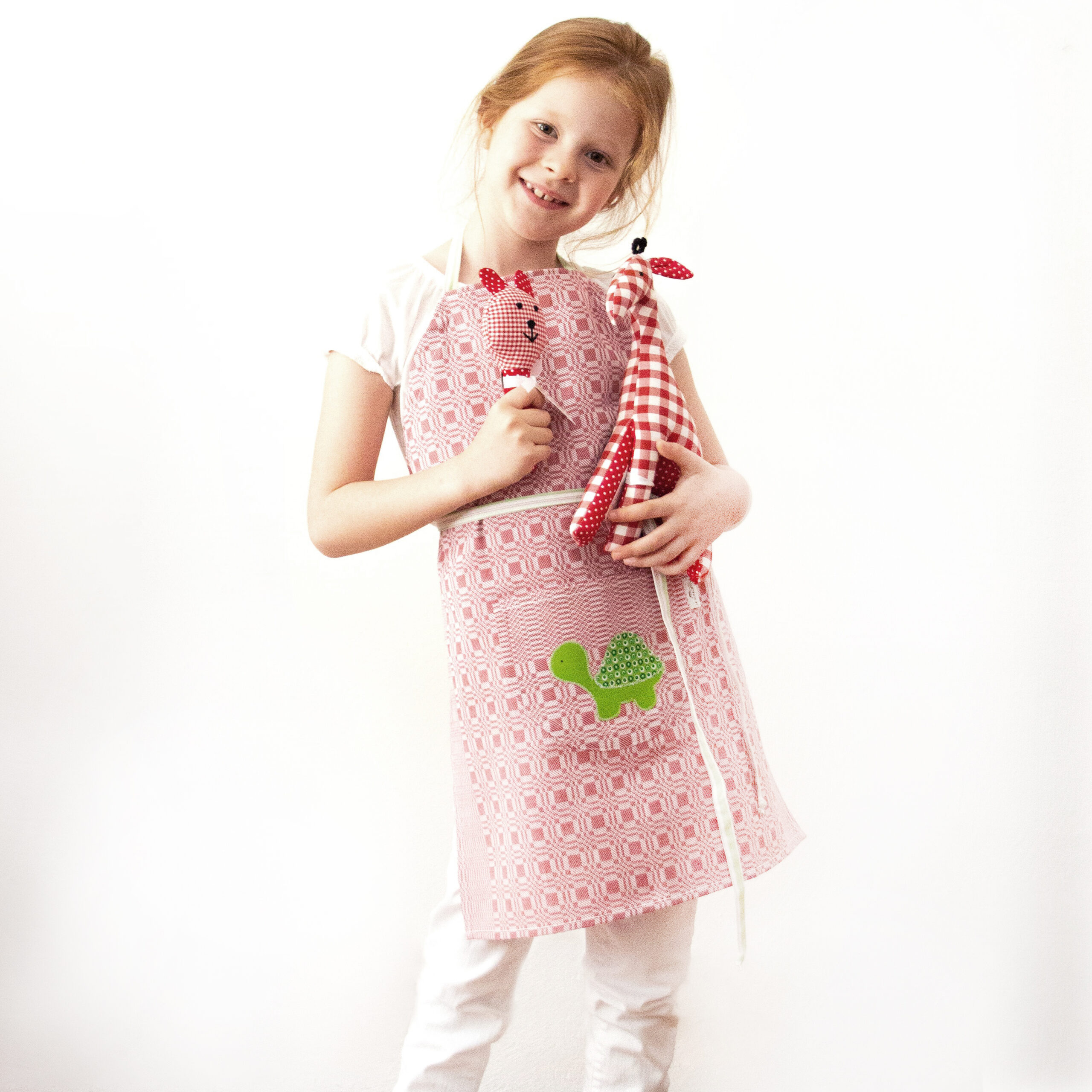 Pia Schürze rot Schildkröte (2) Schürze Kind rot
