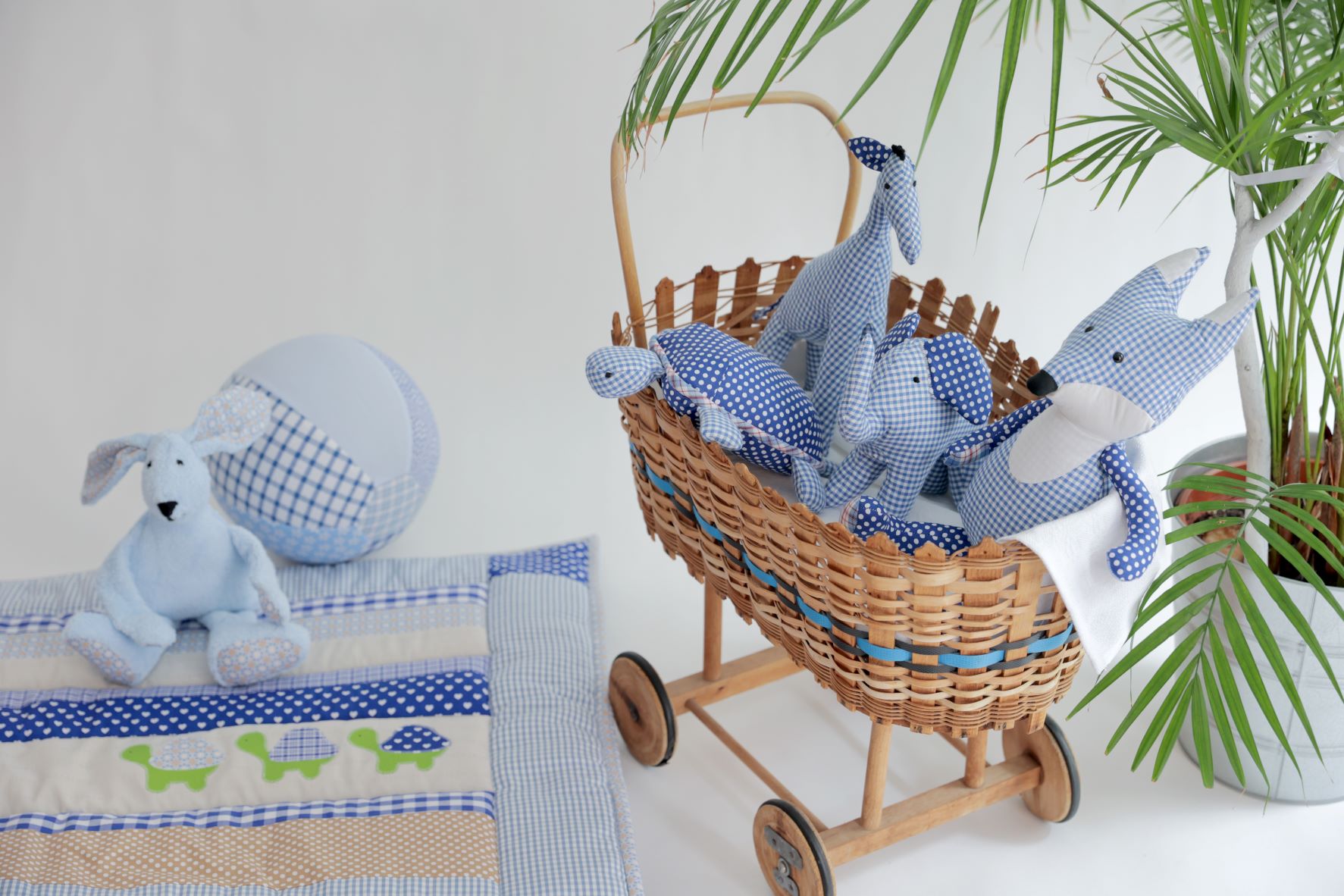 babydecke alice blau schildkröten2