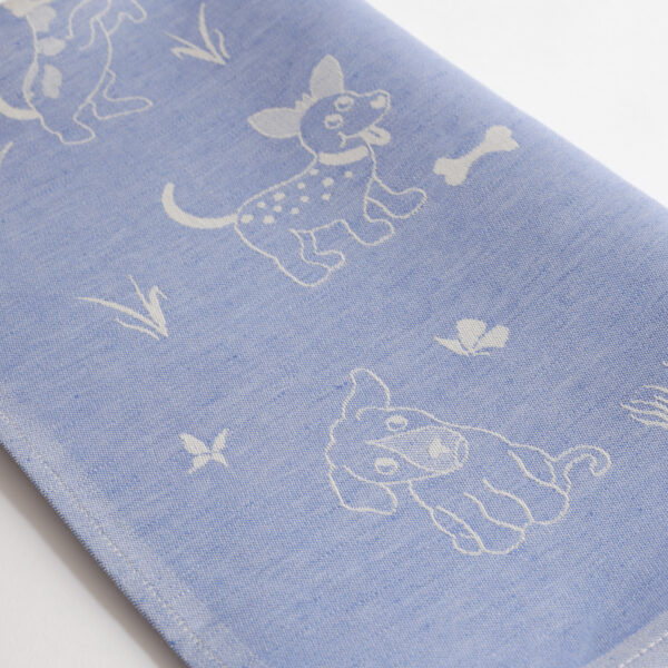 Geschirrtücher Bauernhof - Blau, Hund