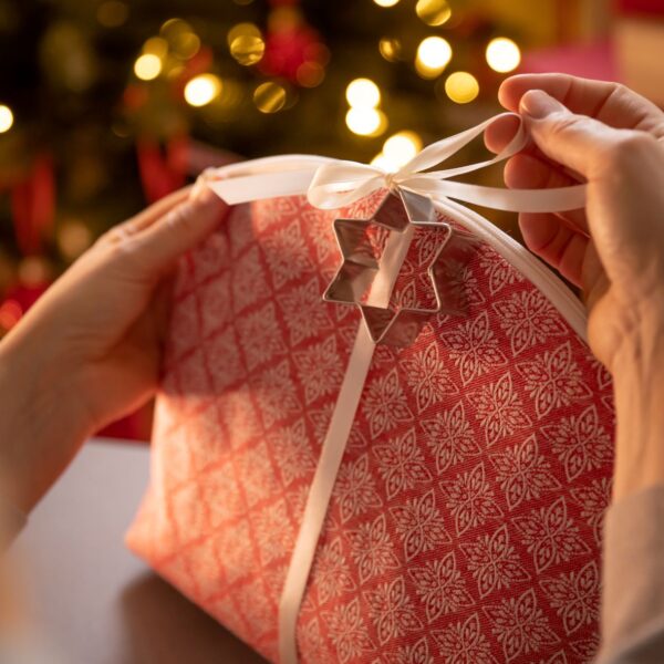 Kosmetiktasche Luise mit Sternenornament