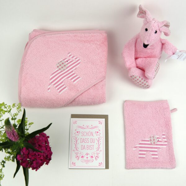 Mittleres Baby Set "Schön dass du da bist" (personalisierbar)