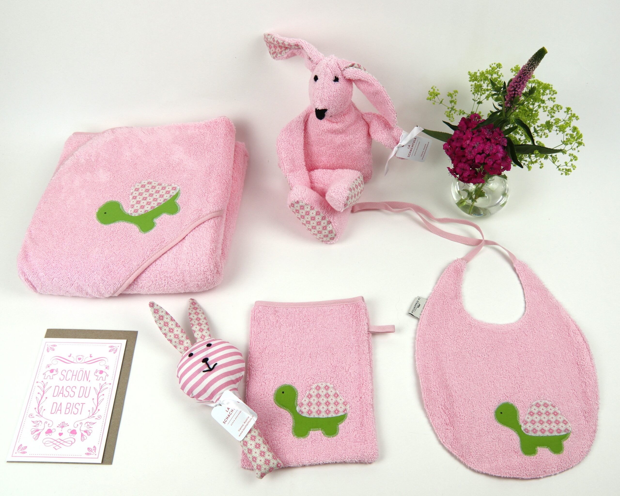 rosa-schildkröte-setgroß