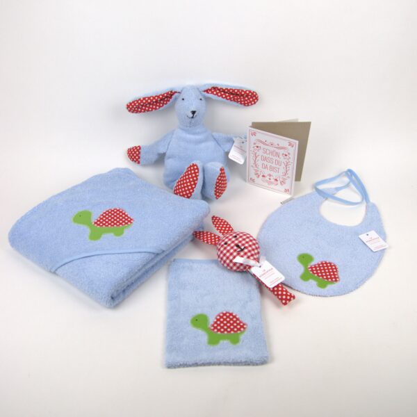 Großes Baby Set "Schön dass du da bist" (personalisierbar)
