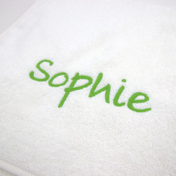 Kapuzenhandtuch mit Stick