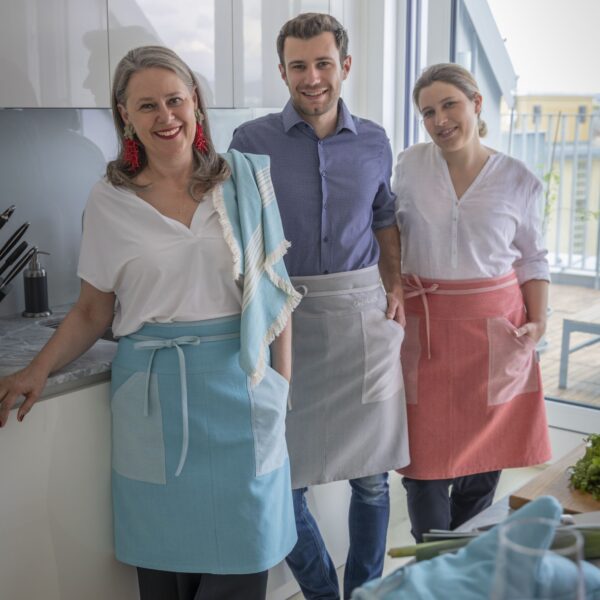 Halbschürze aus Fischgrat für Erwachsene - personalisierbar!