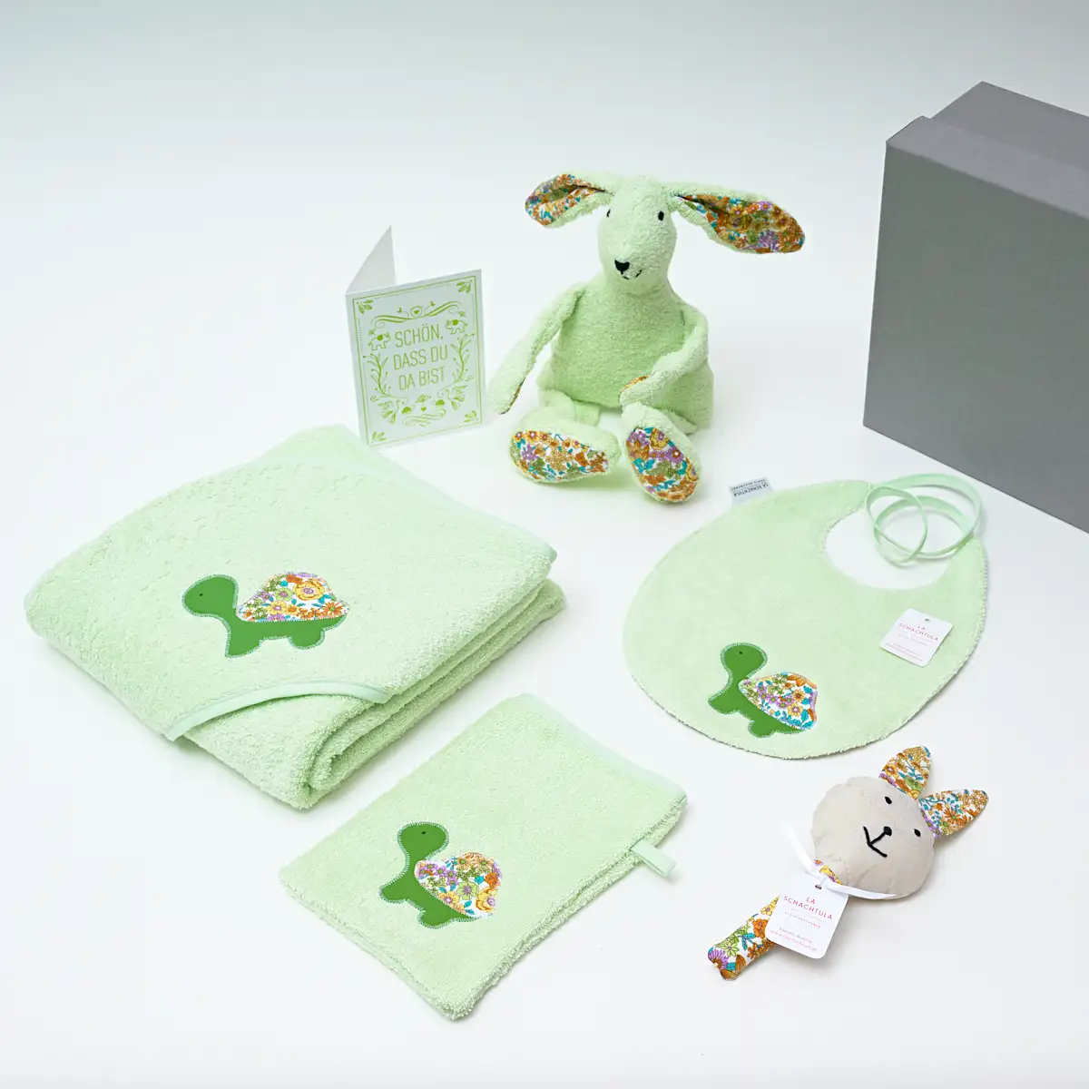 Großes Baby Set "Schön dass du da bist" (personalisierbar) – Bild 8