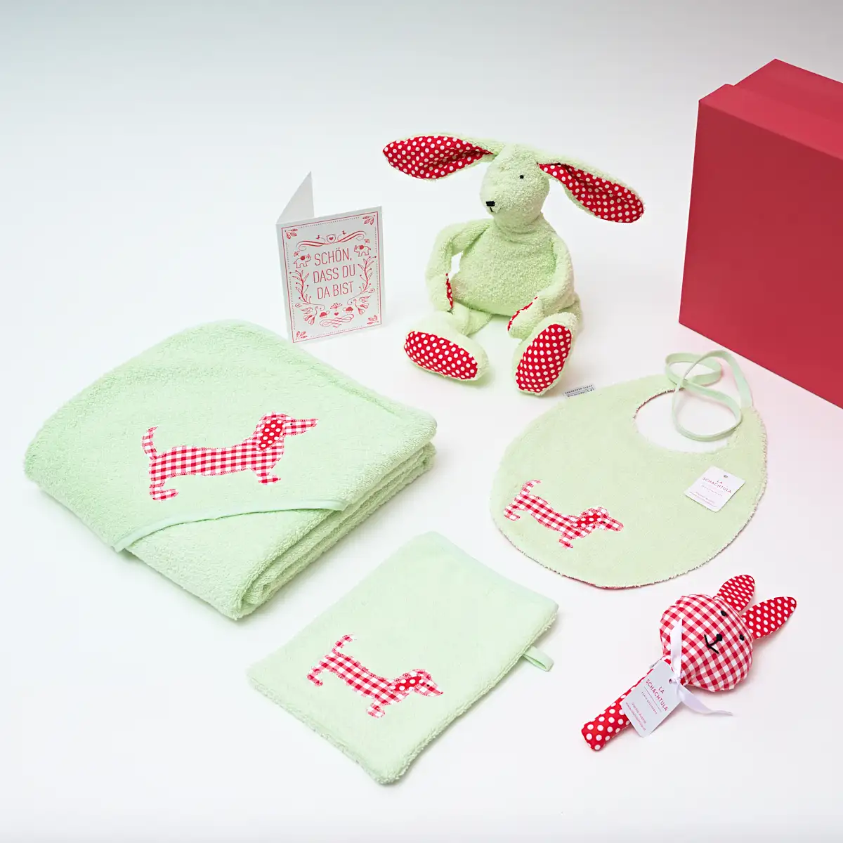 Großes Baby Set "Schön dass du da bist" (personalisierbar) – Bild 7