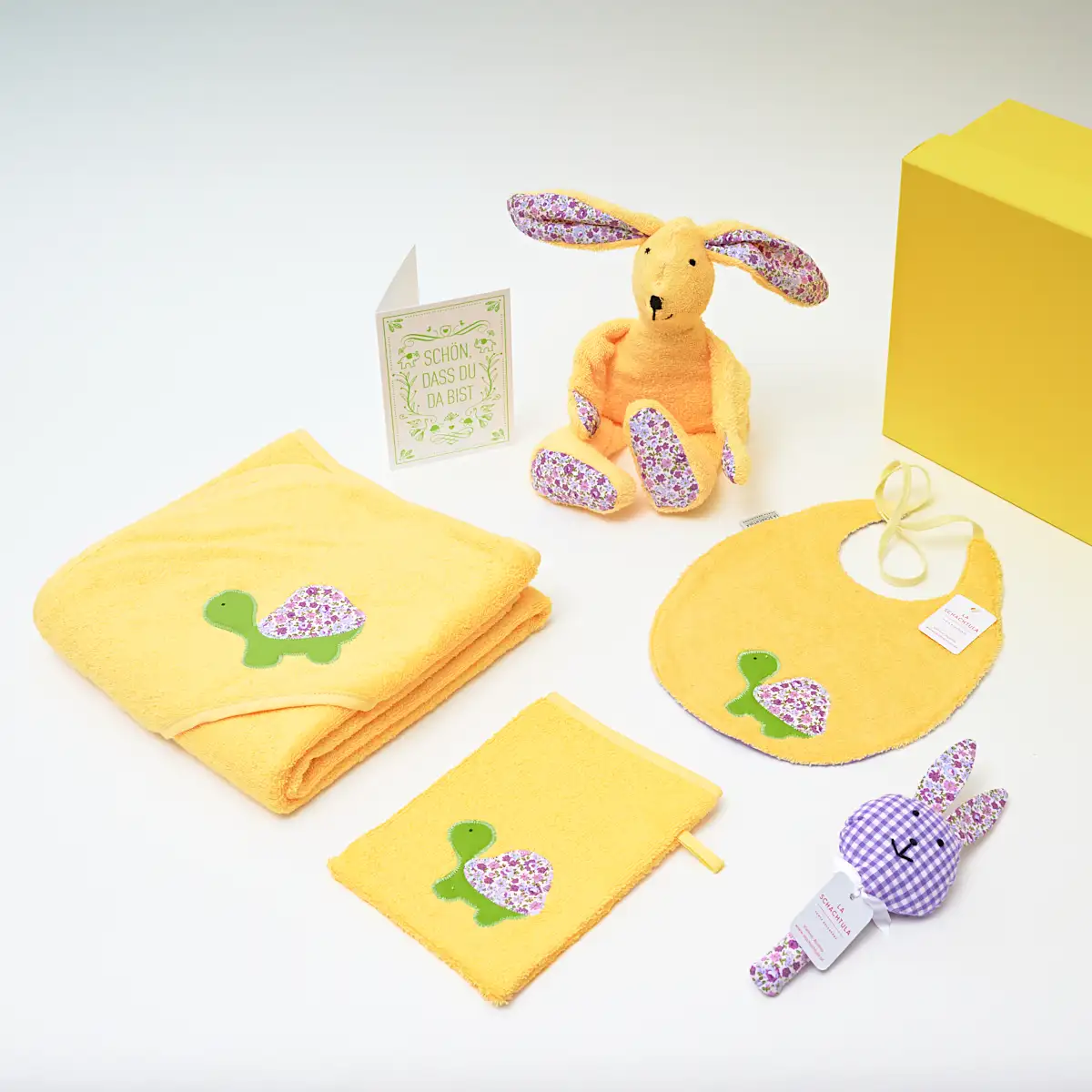 Großes Baby Set "Schön dass du da bist" (personalisierbar) – Bild 6