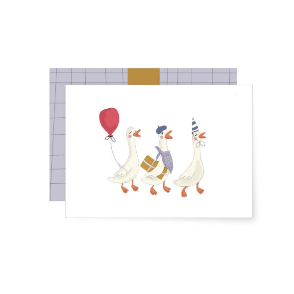 Geschenkkarte "Gänsemarsch"