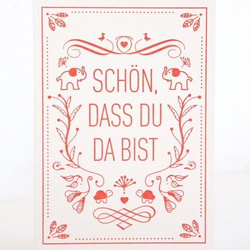 Geschenkkarte rot